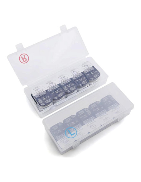Estuche Organizador de Lentes de Contacto 2 Piezas 40 Lentes