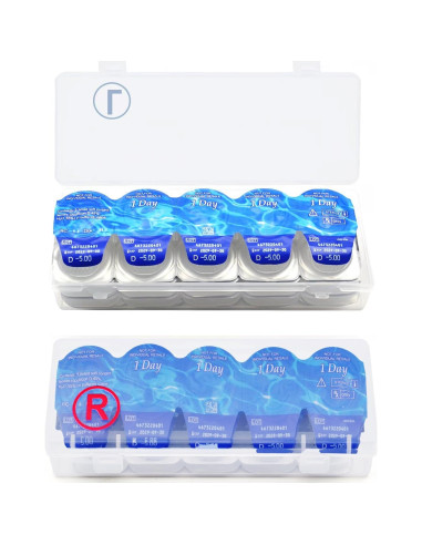 Estuche Organizador de Lentes de Contacto 2 Piezas 40 Lentes