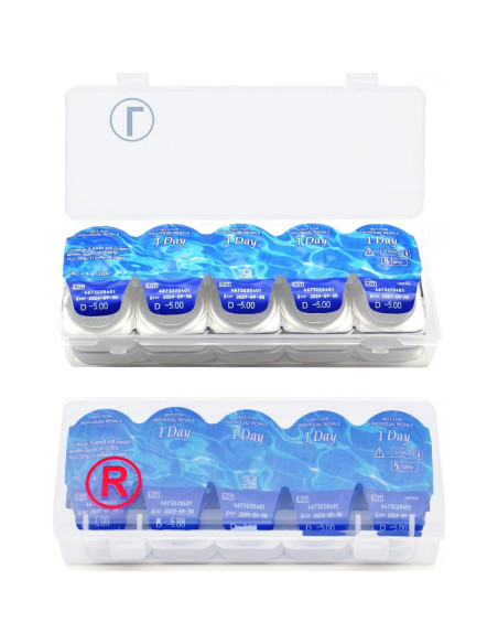 Estuche Organizador de Lentes de Contacto 2 Piezas 40 Lentes