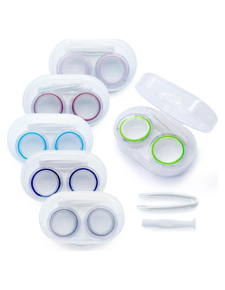 Estuche para Lentes de Contacto LCFALO 6 Piezas Portátil