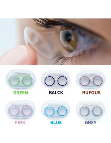 Estuche para Lentes de Contacto LCFALO 6 Piezas Portátil