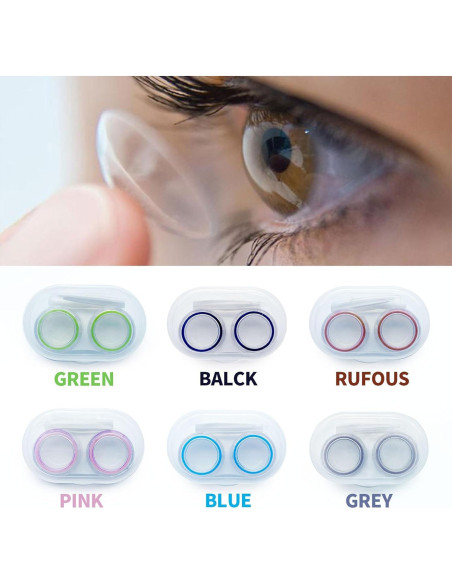 Estuche para Lentes de Contacto LCFALO 6 Piezas Portátil