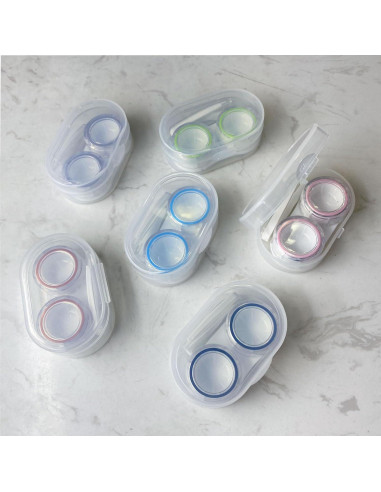 Estuche para Lentes de Contacto LCFALO 6 Piezas Portátil