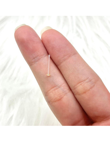 Retenedor de Piercing de Vidrio Gorilla 20G Tono Carne 13mm