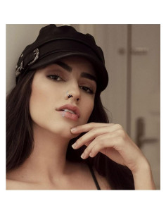 Aro Doble para Nariz 16G Acero Quirúrgico 8mm Plata Negra 2