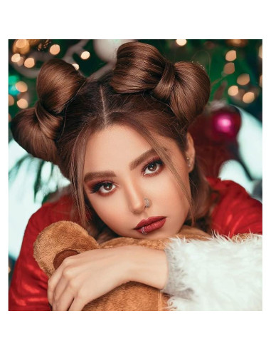 Aro Doble para Nariz 16G Acero Quirúrgico 8mm Plata Negra