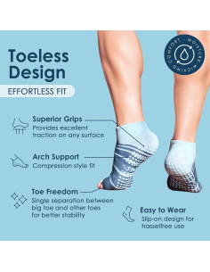 Calcetines Antideslizantes Tucketts para Hombres, Tobillo Alto 2