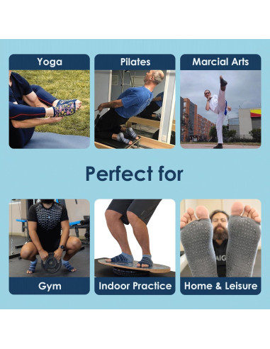 Calcetines Antideslizantes Tucketts para Hombres, Tobillo Alto