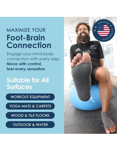 Calcetines Antideslizantes Tucketts para Hombres, Tobillo Alto