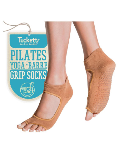 Calcetines de Pilates Tucketts sin Dedos Antideslizantes Nude
