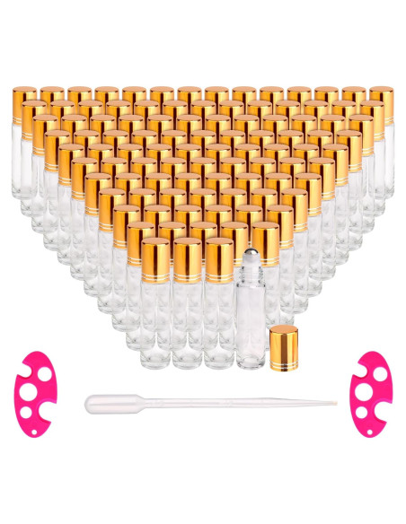 100 Botellas de Rodillo 10ml inice para Aceites Esenciales