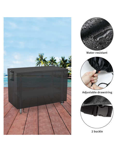 Cubierta de Mesa Exterior Youlvy Acero Inoxidable 121.9x61x88.9 cm