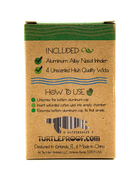 Inhalador Nasal de Aromaterapia Sky High Reutilizable Aluminio Inhalador Nasal de Aromaterapia Sky High Reutilizable Aluminio