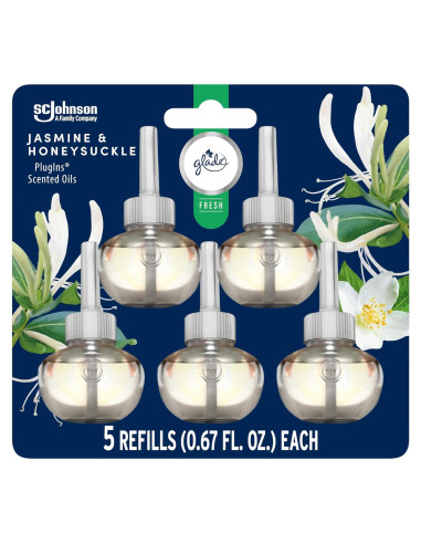 Recargas Ambientador Glade PlugIns Jazmín y Madreselva 19.9 ml