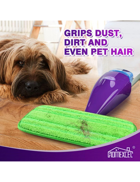 Almohadillas de Microfibra HOMEXCEL para Mopas Swiffer 4 Pzas