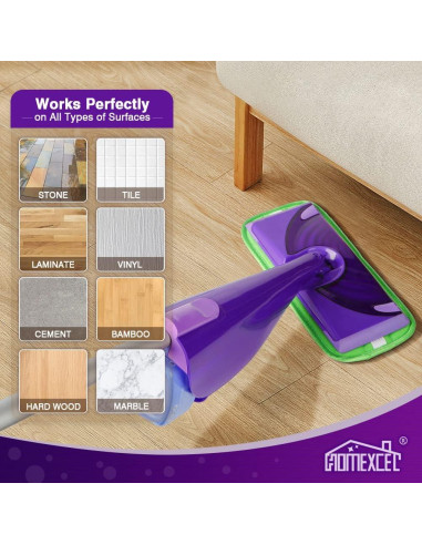 Almohadillas de Microfibra HOMEXCEL para Mopas Swiffer 4 Pzas