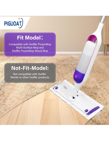 20 Almohadillas Power-Mop PIGUOAT para Mopas Multi-Superficie