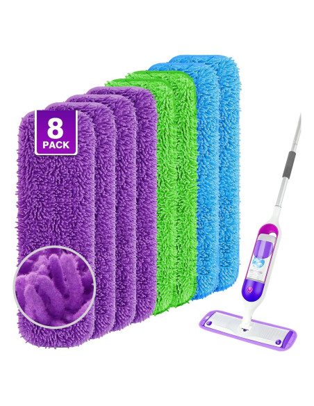 Paños de Mopa Reutilizables Unimade para Swiffer 33-38 cm - 8 Pzas