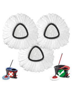 Cabezas de Mopa Giratoria Koolstuffs 3 Recambios Microfibra