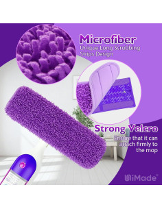 Paños de Mopa Reutilizables Unimade para Swiffer 33-38 cm - 8 Pzas 2