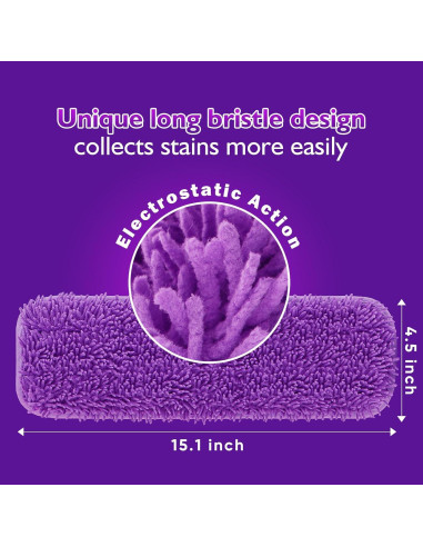 Paños de Mopa Reutilizables Unimade para Swiffer 33-38 cm - 8 Pzas