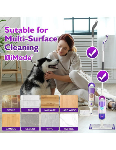 Paños de Mopa Reutilizables Unimade para Swiffer 33-38 cm - 8 Pzas