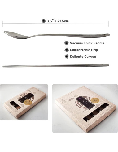 Juego de Cuchara y Palillos BALWOO Rojo Acero Inoxidable 304