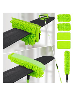 Limpiador de Ventiladores de Techo Qaestfy 190.5 cm Flexible 2 en 1