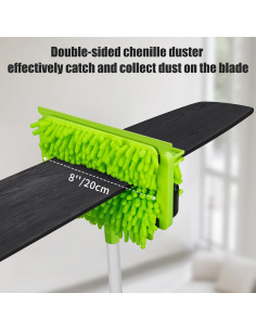 Limpiador de Ventiladores de Techo Qaestfy 190.5 cm Flexible 2 en 1 2