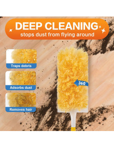 Recargas de Plumero Desechable YHOVID 25 Unidades Microfibra 2