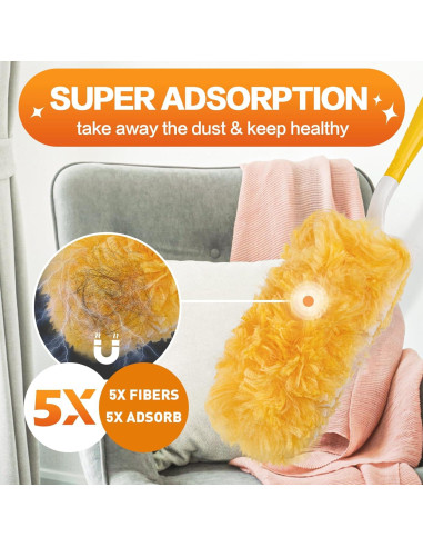 Recargas de Plumero Desechable YHOVID 25 Unidades Microfibra