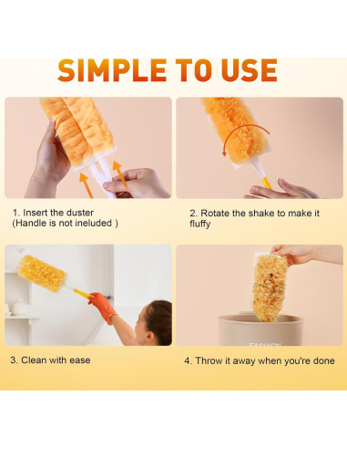 Recargas de Plumero Desechable YHOVID 25 Unidades Microfibra