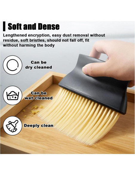 Cepillo de Detalle para Polvo de Interior de Auto SMILFUY 11.4x12.2cm