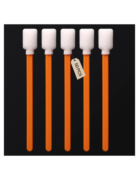 50 Bastones de Limpieza de Espuma Sin Pelusa CongGongGo 50 Bastones de Limpieza de Espuma Sin Pelusa CongGongGo