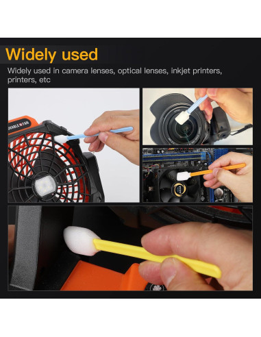 50 Bastones de Limpieza de Espuma Sin Pelusa CongGongGo