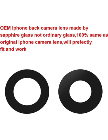 Reemplazo Lente Cristal Cámara Trasera OEM iPhone 13 Mini