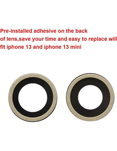 Reemplazo Lente Cristal Cámara Trasera OEM iPhone 13 Mini