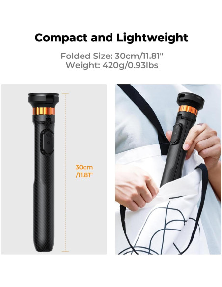 Trípode Selfie Magnético K&F Concept 63'' para iPhone