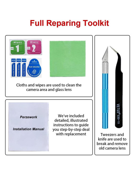 Reemplazo Lente Cristal Cámara Trasera OEM iPhone 13 Mini