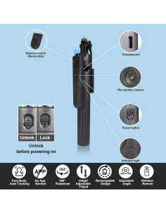 Soporte para Teléfono Fccabin con Seguimiento Automático 360 2