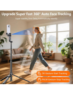 Trípode Automático DMYWB 360 con Luz y Control Remoto 2