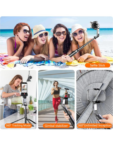 Trípode Automático DMYWB 360 con Luz y Control Remoto