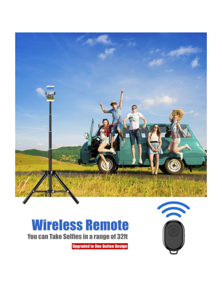 Trípode para Selfie PBOSE Extensible 157 cm con Control Remoto