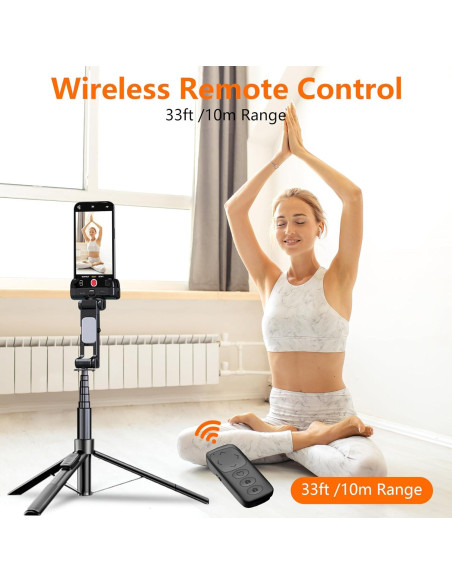 Trípode Automático DMYWB 360 con Luz y Control Remoto
