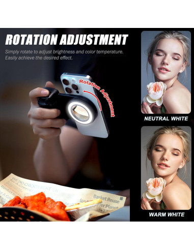 Anillo de Luz Selfie Magnético Zeanlant con Control Remoto