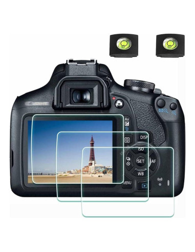 Protector de Pantalla Cristal Templado 9H para Canon EOS Rebel T7 T6 T5