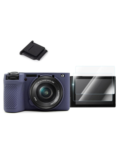 Kit Accesorios Sony Alpha 6700 - Funda Silicona y Protectores