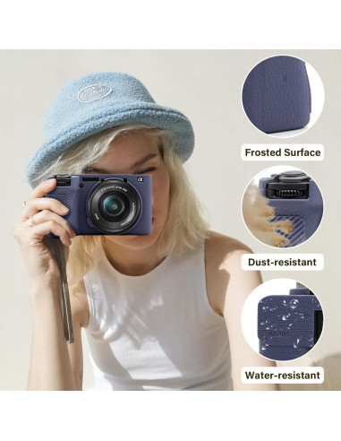 Kit Accesorios Sony Alpha 6700 - Funda Silicona y Protectores