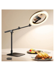 Anillo de Luz LED LUXSURE 25.4 cm con Soporte Ajustable