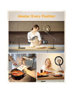 Anillo de Luz LED LUXSURE 25.4 cm con Soporte Ajustable 2